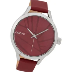 Oozoo Damen Armbanduhr Timepieces Analog Leder rot UOC9682A