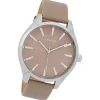 Oozoo Damen Armbanduhr Timepieces Analog Leder braun UOC9687A