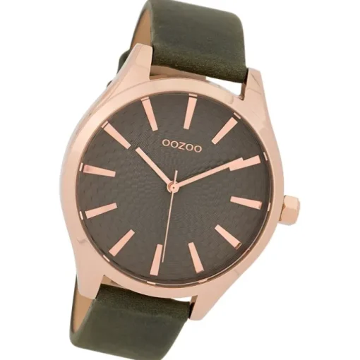 Oozoo Damen Armbanduhr Timepieces Analog Leder braun UOC9688A