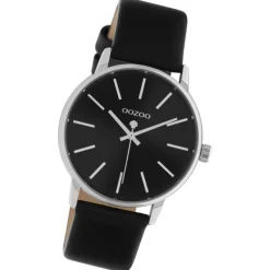 Oozoo Damen Armbanduhr Timepieces Analog Leder schwarz UOC10724