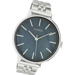 Oozoo Damen Armbanduhr Timepieces Analog Edelstahl silber UOC10623