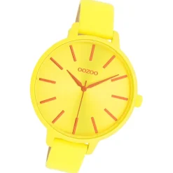 Oozoo Damen Armbanduhr Timepieces Analog Leder gelb UOC11184