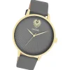 Oozoo Damen Armbanduhr Timepieces Analog Leder grau UOC11244