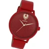Oozoo Damen Armbanduhr Timepieces Analog Leder rot UOC11249