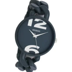 Oozoo Damen Armbanduhr Timepieces Analog Kunststoff grau UOC11268