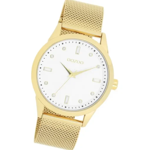 Oozoo Damen Armbanduhr Timepieces Analog Metall gold UOC11282