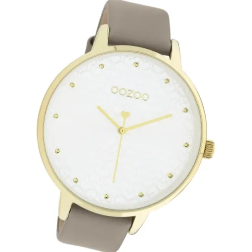 Oozoo Damen Armbanduhr Timepieces C11037 Analog Leder taupe UOC11037
