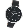 Oozoo Damen Armbanduhr Timepieces Analog Leder schwarz UOC11293