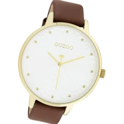 Oozoo Damen Armbanduhr Timepieces C11038 Analog Leder braun UOC11038