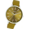 Oozoo Damen Armbanduhr Timepieces Analog Leder olivgrün UOC11298