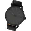 Oozoo Damen Armbanduhr Timepieces Analog Leder schwarz UOC10014