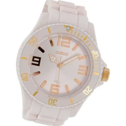 Oozoo Damen Armbanduhr Timepieces Analog Silikon weiß UOC4344A