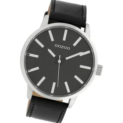 Oozoo Damen Armbanduhr Timepieces Analog Leder schwarz UOC10034