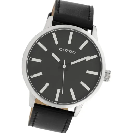 Oozoo Damen Armbanduhr Timepieces Analog Leder schwarz UOC10034