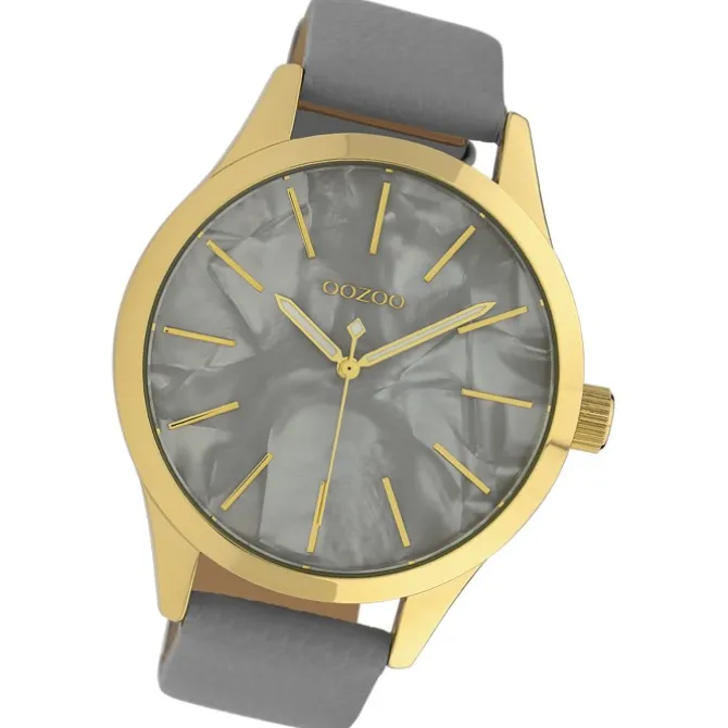Oozoo Damen Armbanduhr Timepieces Analog Textil grau UOC10071