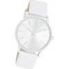 Oozoo Damen Armbanduhr Timepieces Analog Leder weiß UOC11060