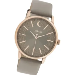 Oozoo Damen Armbanduhr Timepieces C11041 Analog Leder taupe UOC11041