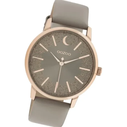 Oozoo Damen Armbanduhr Timepieces C11041 Analog Leder taupe UOC11041