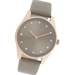 Oozoo Damen Armbanduhr Timepieces C11047 Analog Leder taupe UOC11047