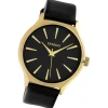 Oozoo Damen Armbanduhr Timepieces Analog Leder schwarz UOC10109