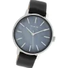 Oozoo Damen Armbanduhr Timepieces Analog Leder schwarz UOC10119