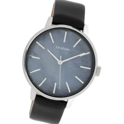 Oozoo Damen Armbanduhr Timepieces Analog Leder schwarz UOC10119