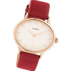 Oozoo Damen Armbanduhr Timepieces C11053 Analog Leder rot UOC11053