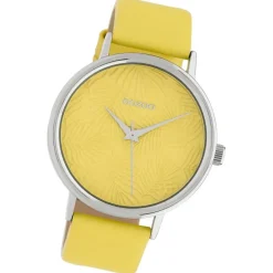 Oozoo Damen Armbanduhr Timepieces Analog Leder gelb UOC10169