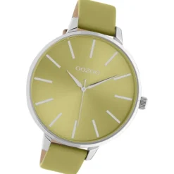 Oozoo Damen Armbanduhr Timepieces C10981 Analog Leder ockergelb UOC10981