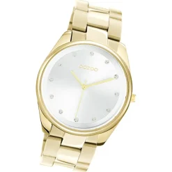 Oozoo Damen Armbanduhr Timepieces C10962 Analog Edelstahl gold UOC10962