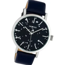 Oozoo Damen Armbanduhr Timepieces Analog Leder schwarz UOC10414