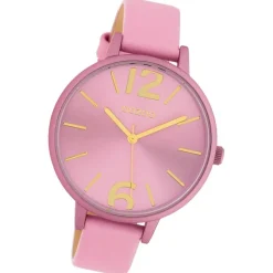 Oozoo Damen Armbanduhr Timepieces Analog Leder rosa UOC10441