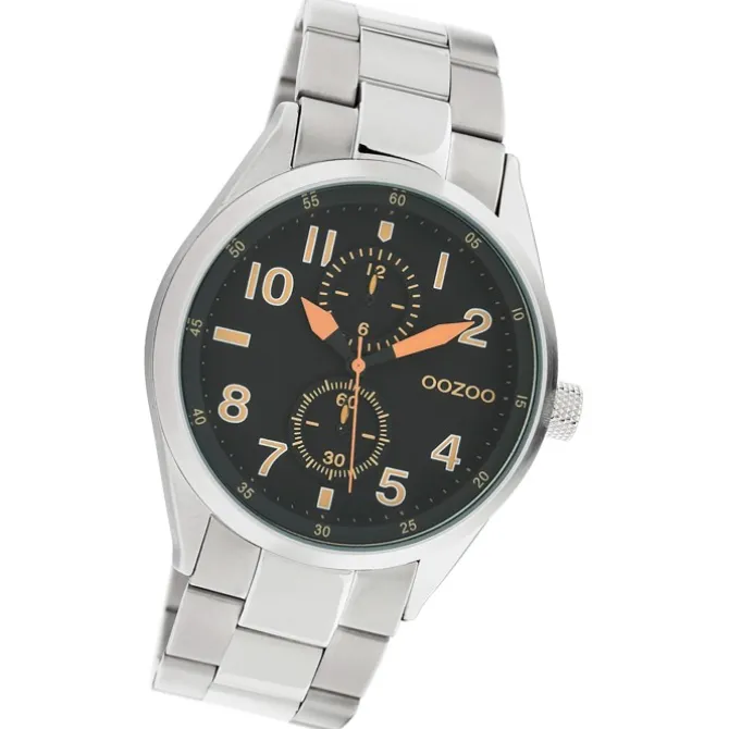 Oozoo Damen Armbanduhr Timepieces Analog Metall silber UOC10634