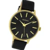 Oozoo Damen Armbanduhr Timepieces Analog Leder schwarz UOC10838