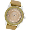 Oozoo Damen Armbanduhr Timepieces Analog Leder beige UOC5272A