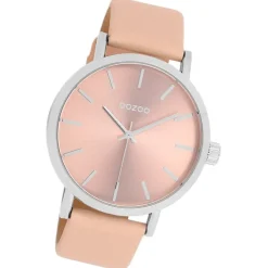 Oozoo Damen Armbanduhr Timepieces Analog Leder rosa UOC11193