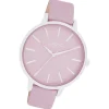 Oozoo Damen Armbanduhr Timepieces Analog Leder pastell-lila UOC11361
