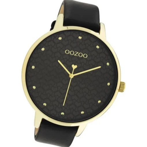 Oozoo Damen Armbanduhr Timepieces C11039 Analog Leder schwarz UOC11039