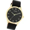 Oozoo Damen Armbanduhr Timepieces Analog Leder schwarz UOC11329