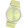 Oozoo Damen Armbanduhr Timepieces Analog Leder hellgrün UOC11331