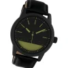 Oozoo Damen Armbanduhr Timepieces Analog Leder schwarz UOC10309