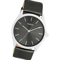 Oozoo Damen Armbanduhr Timepieces Analog Leder schwarz UOC11338