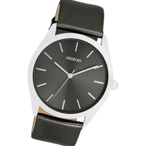 Oozoo Damen Armbanduhr Timepieces Analog Leder schwarz UOC11338