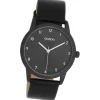 Oozoo Damen Armbanduhr Timepieces Analog Leder schwarz UOC11079