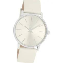 Oozoo Damen Armbanduhr Timepieces Analog Leder beige UOC11371