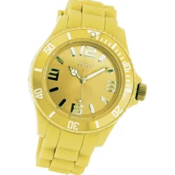 Oozoo Damen Armbanduhr Timepieces Analog Silikon gelb UOC4355A