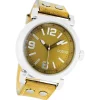 Oozoo Damen Armbanduhr Timepieces Analog Silikon gelb UOC4455A