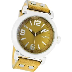 Oozoo Damen Armbanduhr Timepieces Analog Silikon gelb UOC4455A