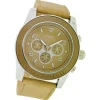 Oozoo Damen Armbanduhr Timepieces Analog Leder beige UOC4551A