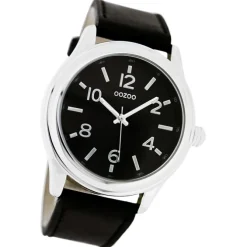 Oozoo Damen Armbanduhr Timepieces Analog Leder schwarz UOC4559A